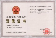 工程招標(biāo)代理機(jī)構(gòu)甲級(jí)資質(zhì)證書(shū)